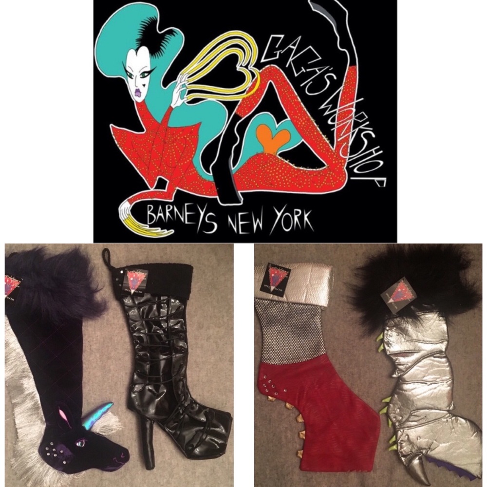 NWT Lady Gaga x Barneys Holiday Stockings Full Set